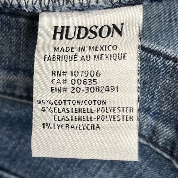 Hudson Byron 5 pocket straight zip fly jeans 32x34 dark wash rodeo western - Picture 7 of 13